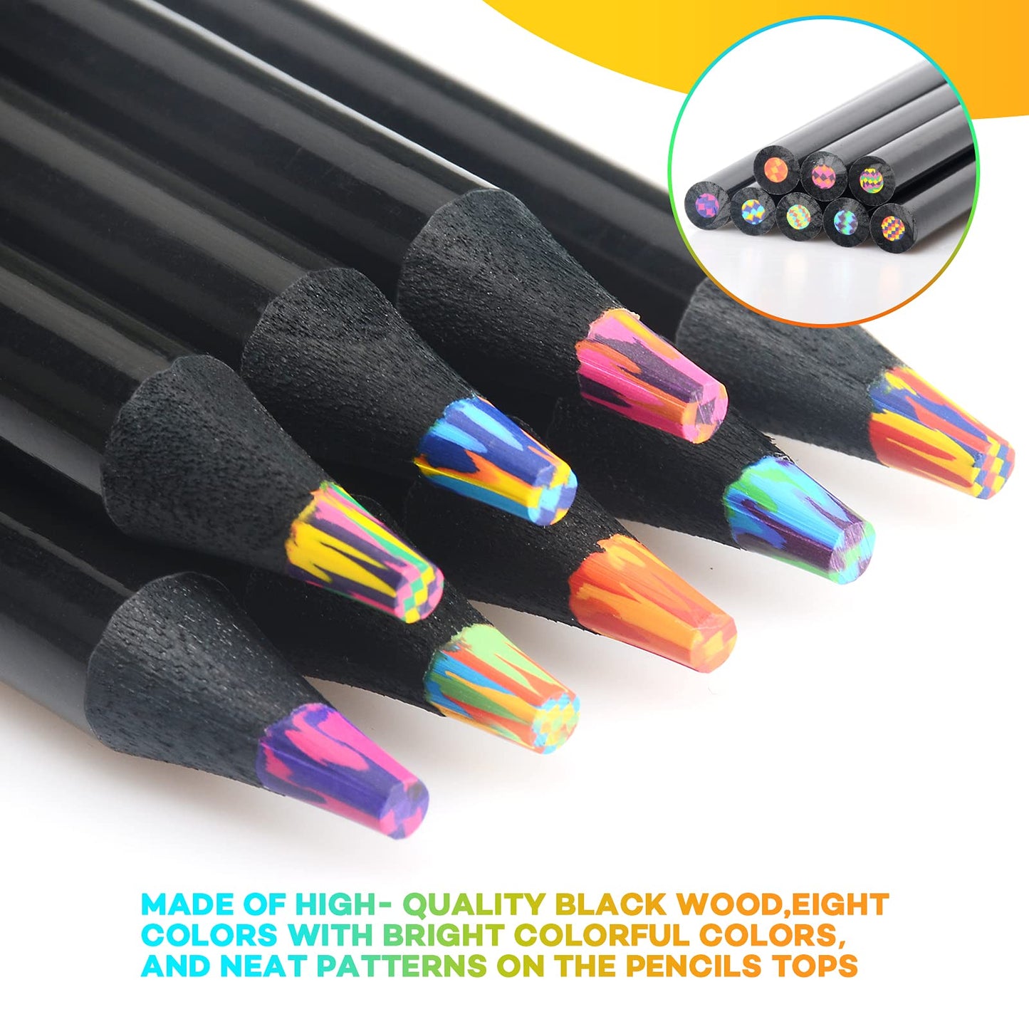 16-piece rainbow pencils