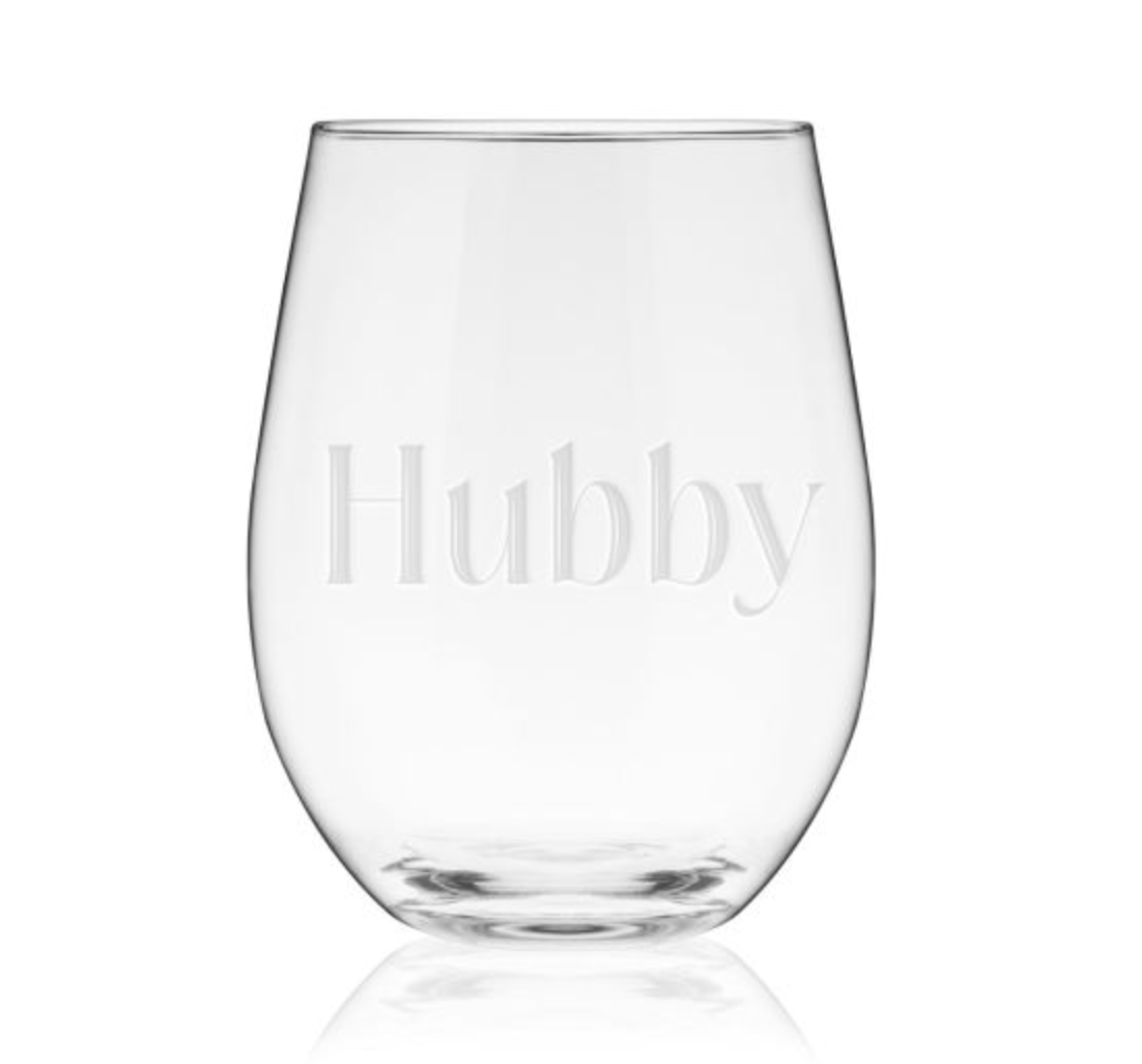 Hubby Wine Glass