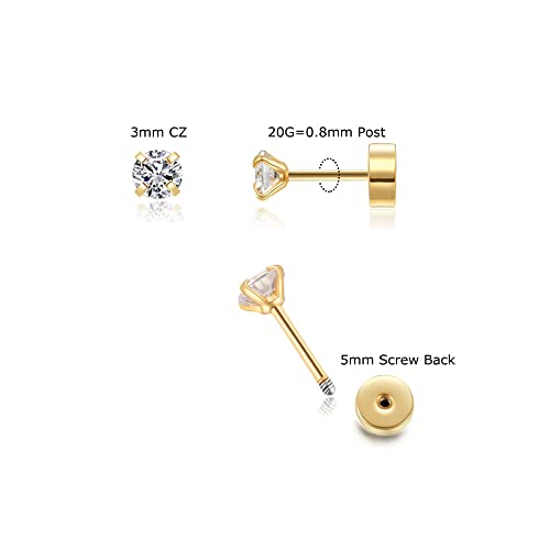 Stud Earrings 14k Gold