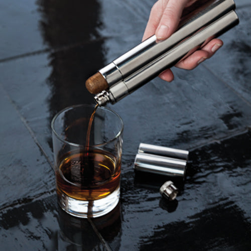 Steel Cigar Holder and Flask - Spoiled Store