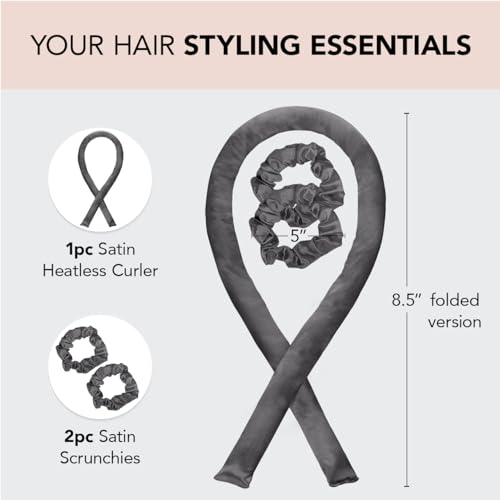 Satin Heatless Curling