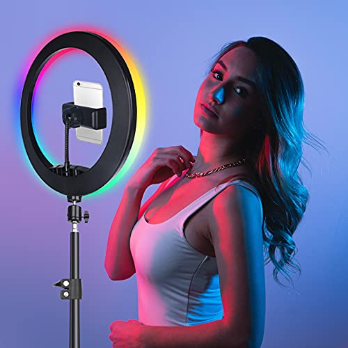 Selfie Ring Light with 63" Tripod Stand