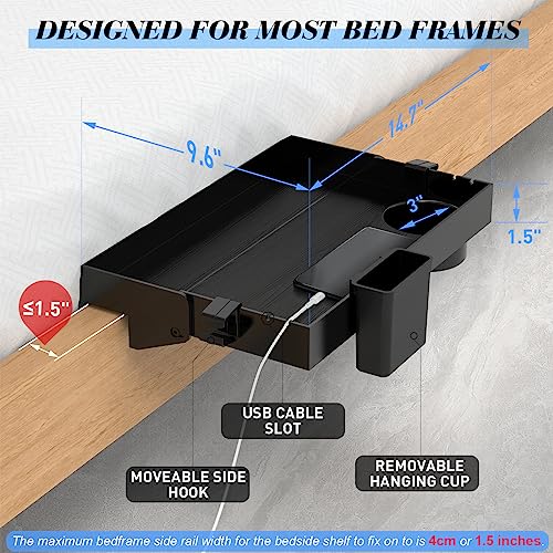 Folding Bedside Shelf