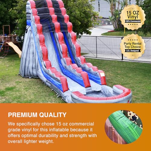 Water Slide with Attached Splash Pool