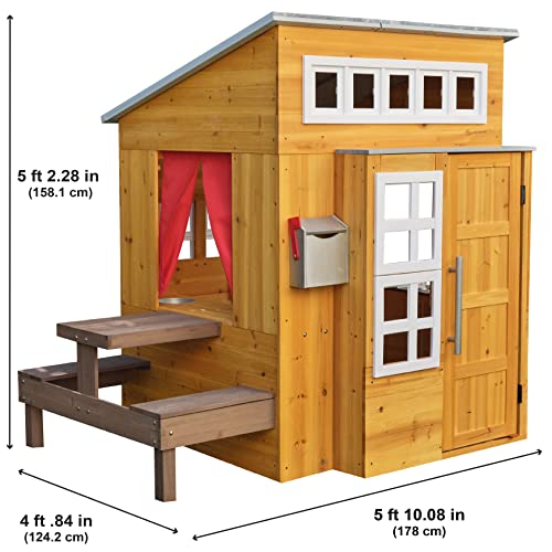Modern Outdoor Wooden Playhouse