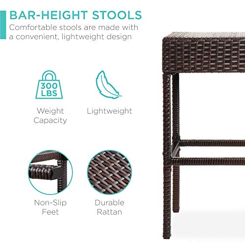 Outdoor Wicker Bar Table