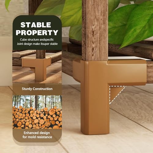 Wood Plant Shelf