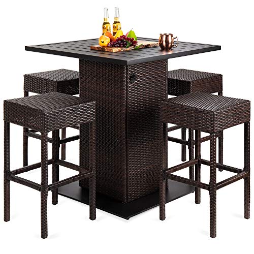 Outdoor Wicker Bar Table