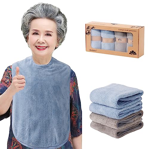 4 Pack Adult Bibs For seniors