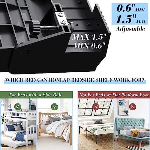 Folding Bedside Shelf