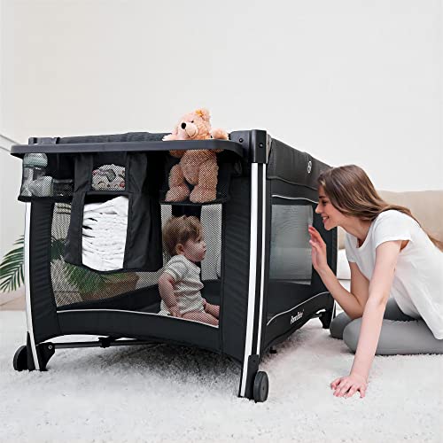 Baby Crib with Bassinet