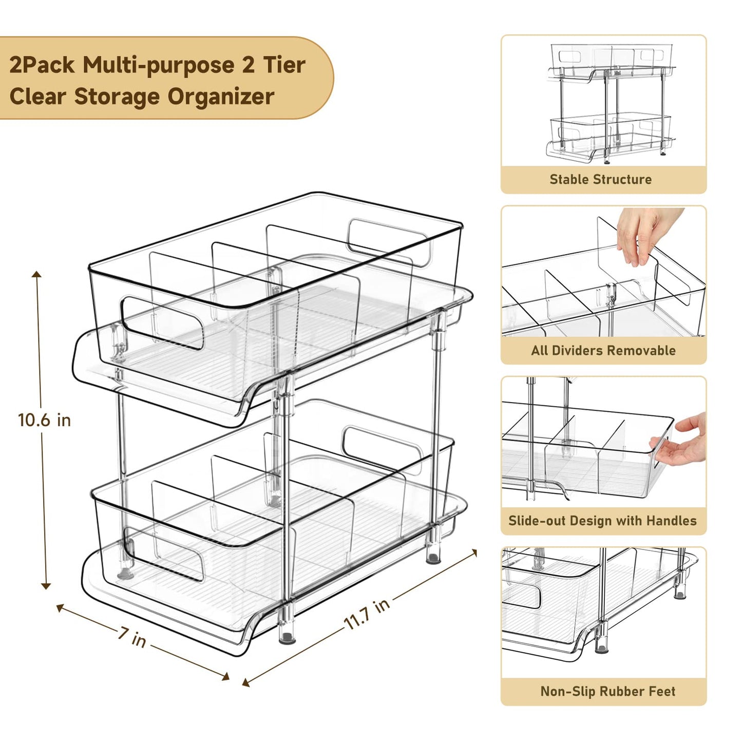 2 Tier Storage Organizer