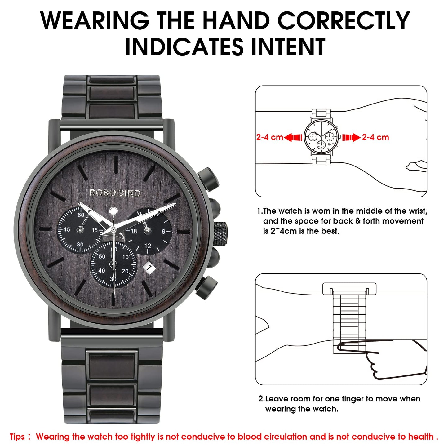 Engraved Wooden Watch