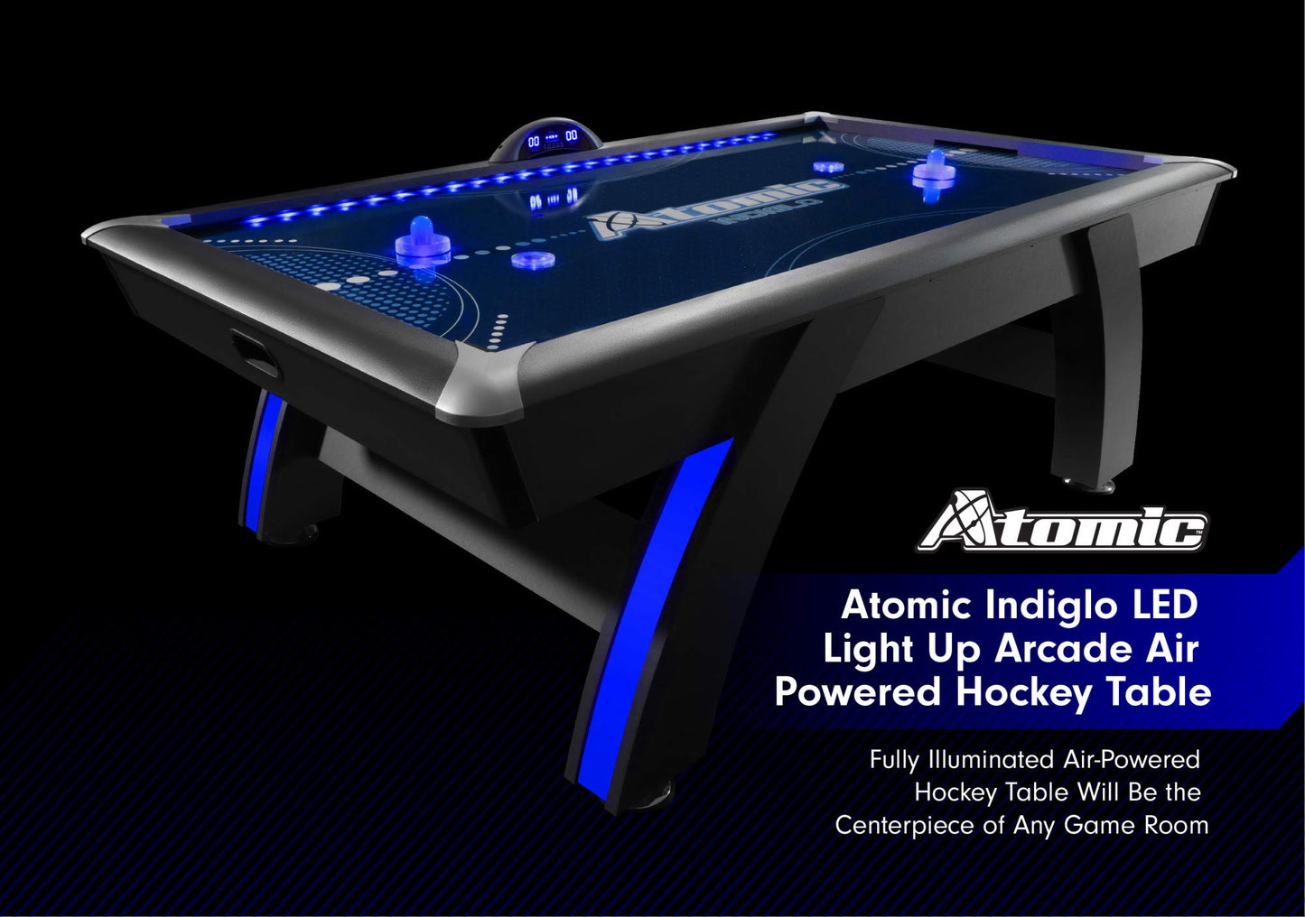 LED Arcade Air Hockey Table