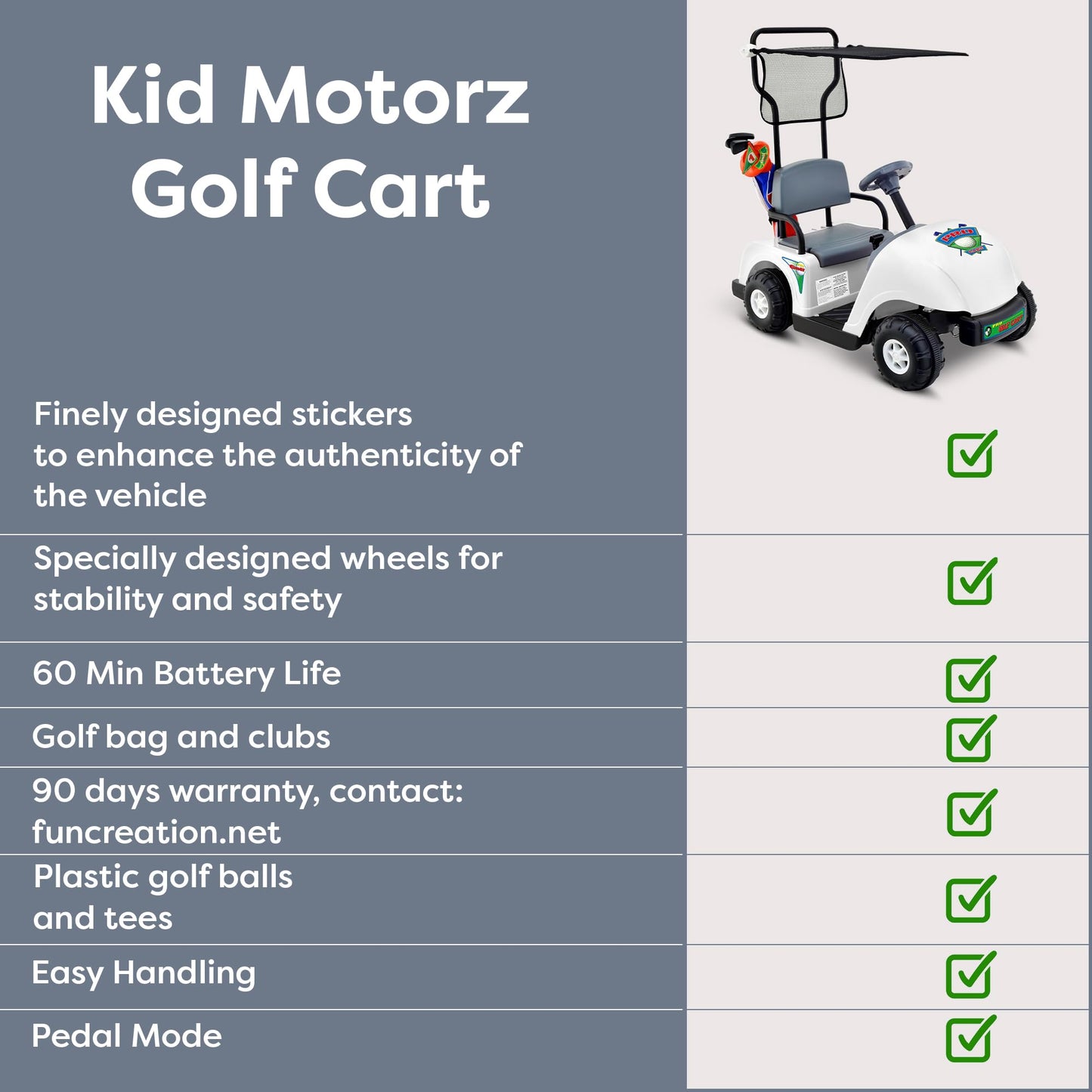 Pro Golf Cart Ride-On