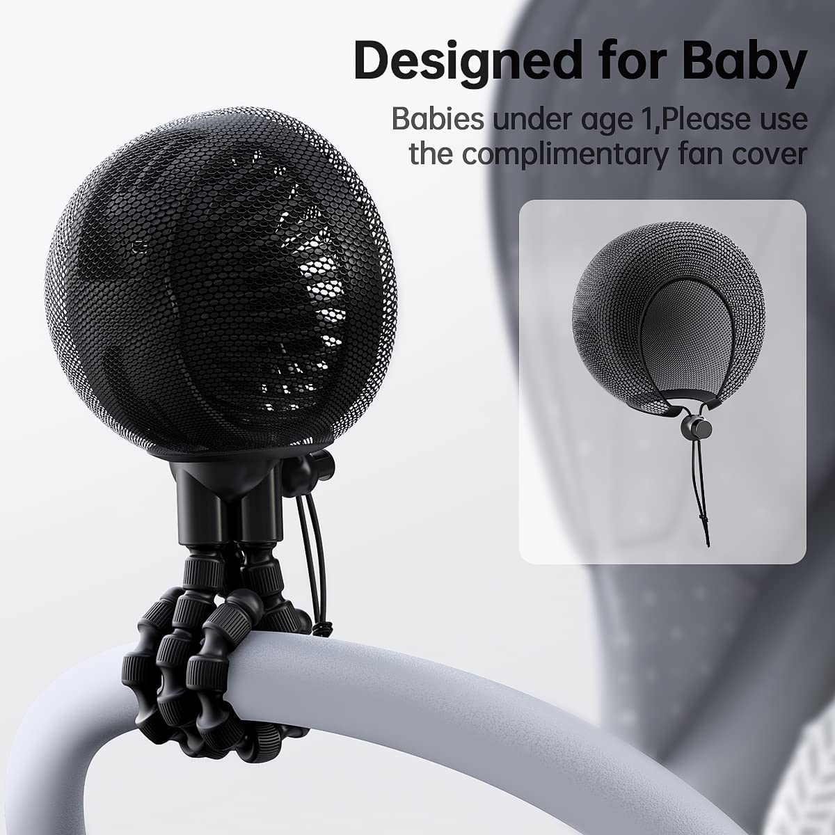 Stroller Fan with Flexible Tripod