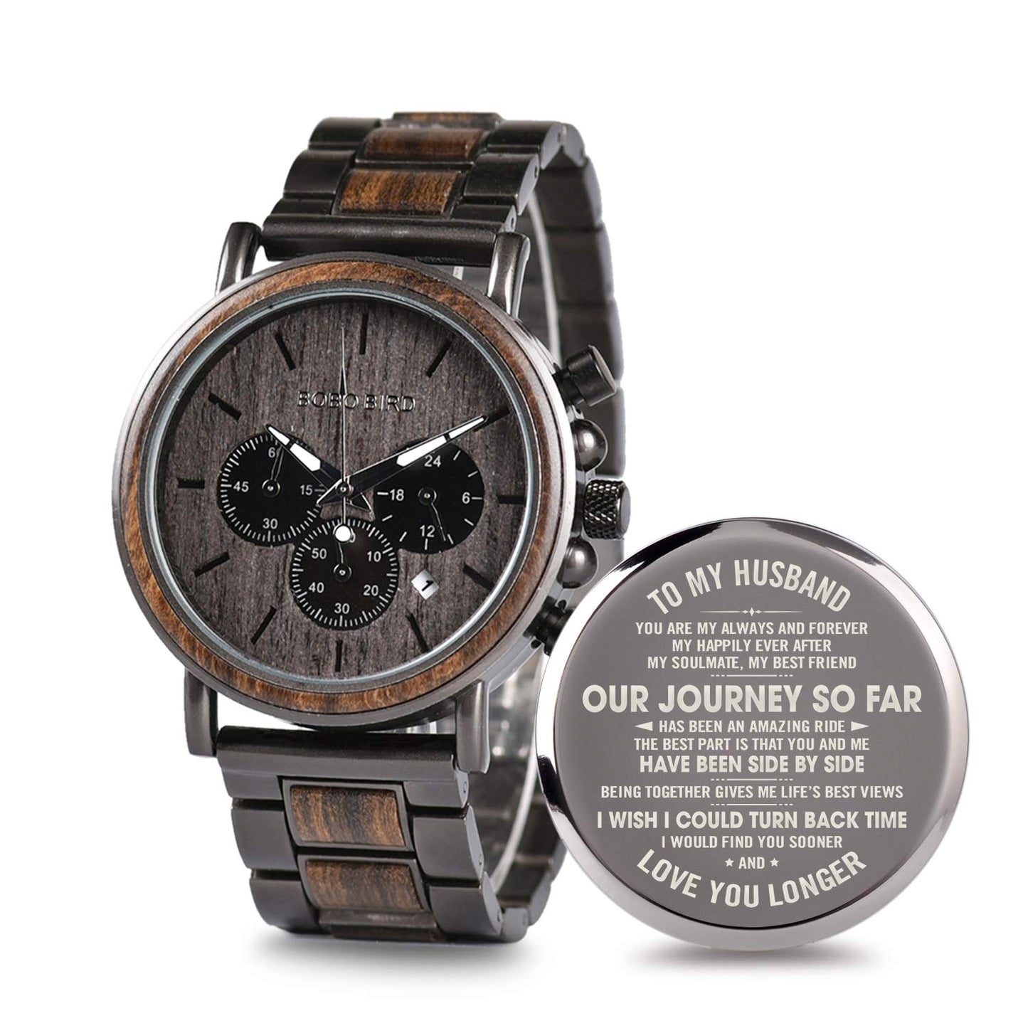 Engraved Wooden Watch