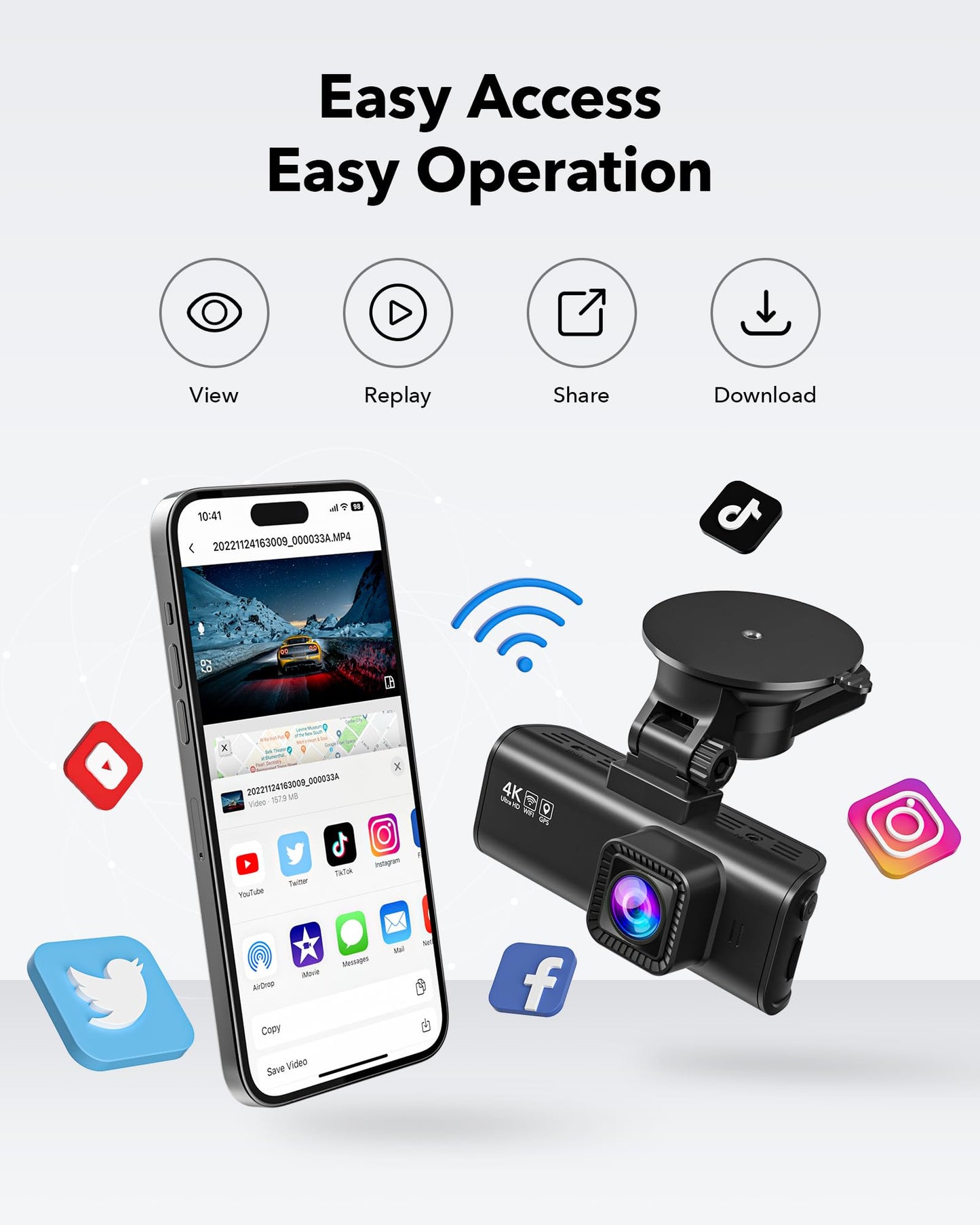 Dash Cam Front Rear