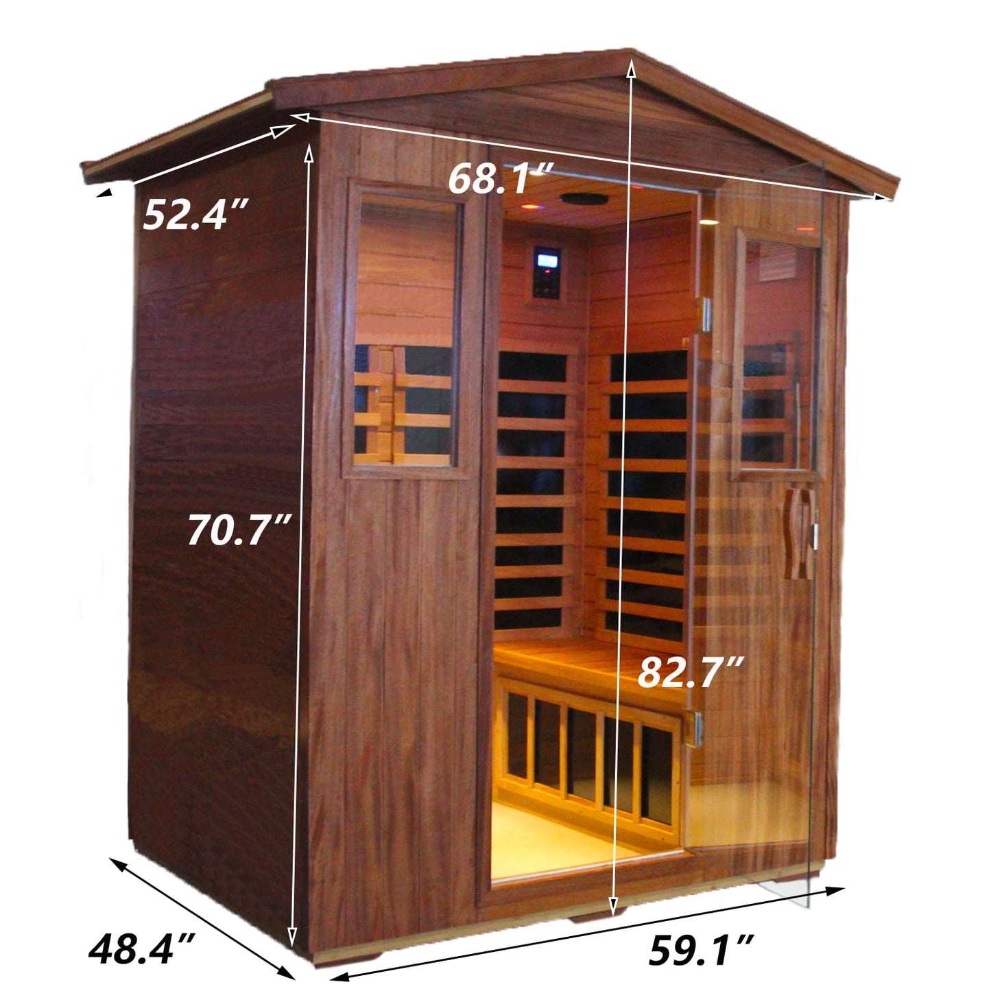 Mahogany Outdoor Sauna
