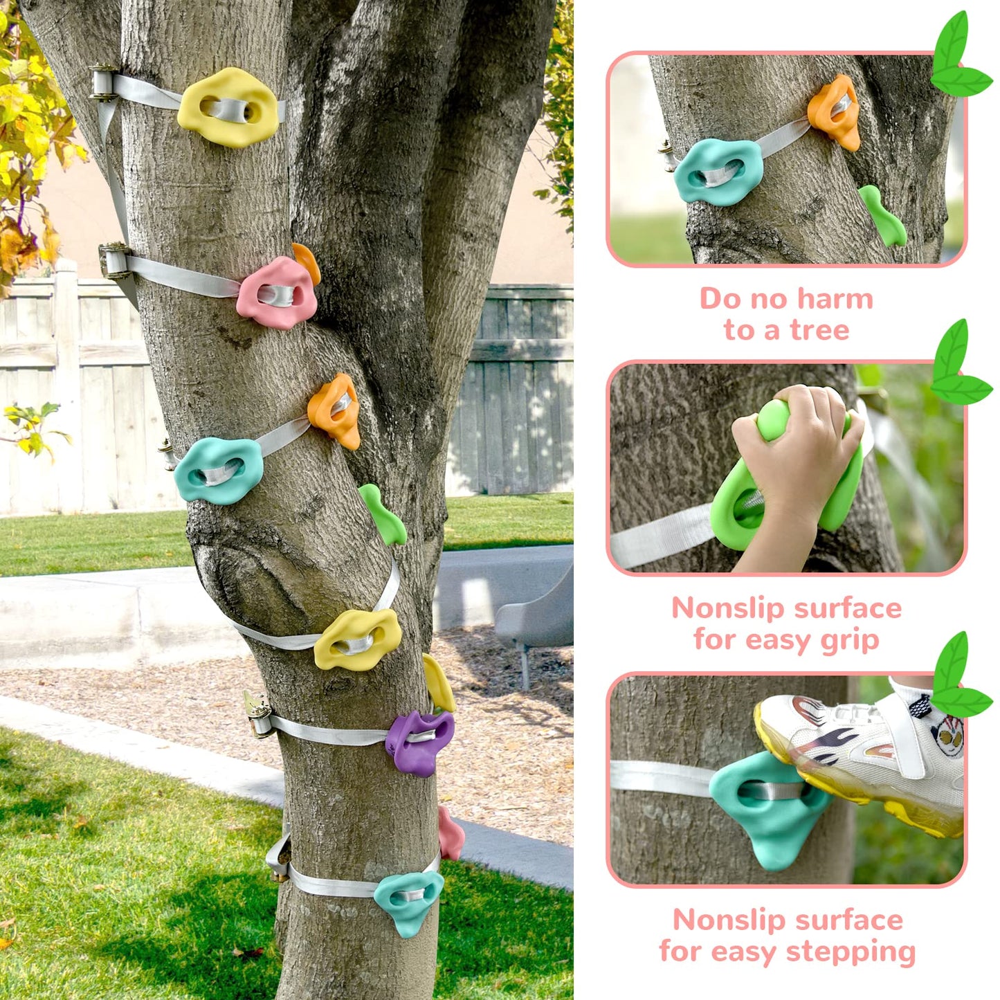 Ninja Tree Climbing Holds for Kids