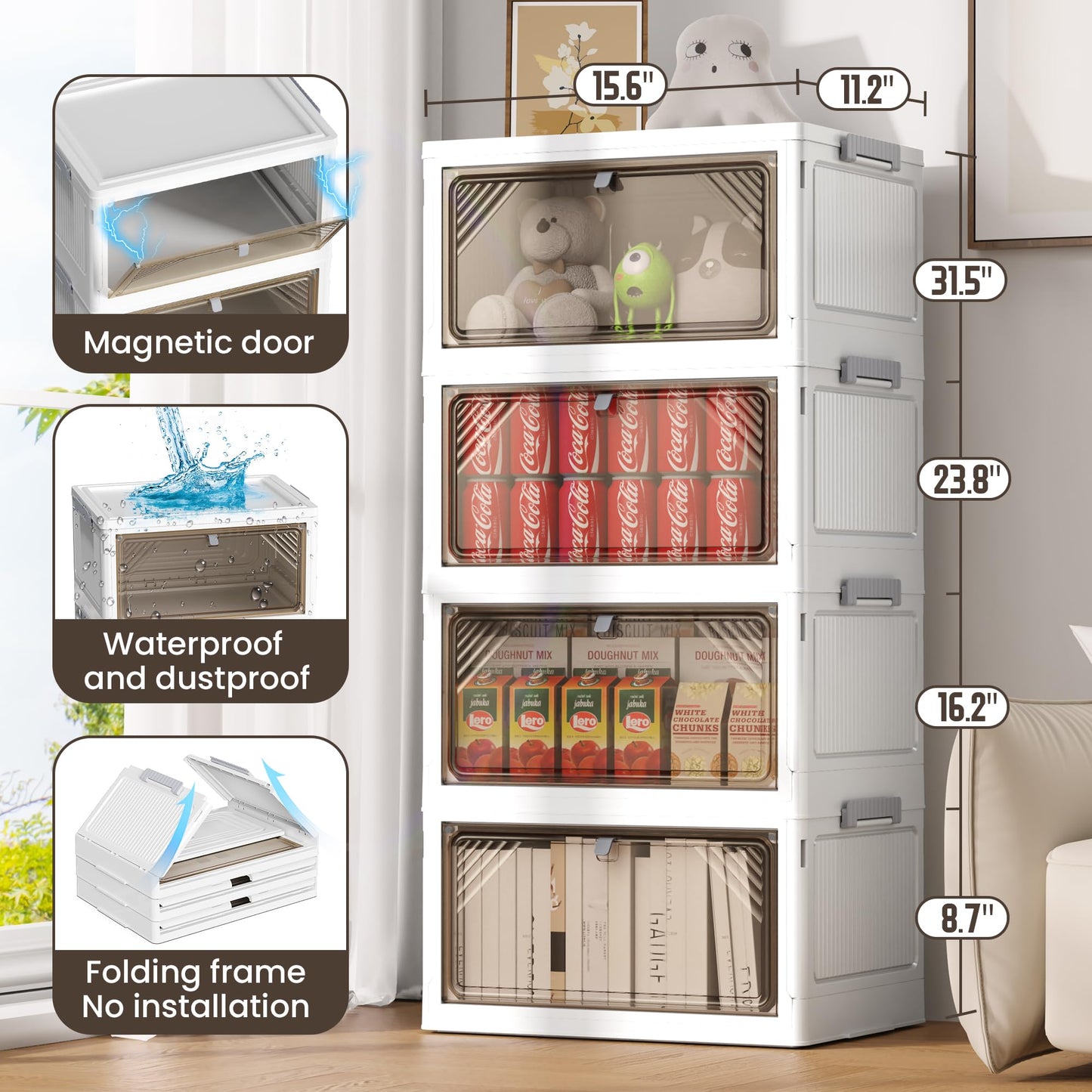 Stackable Bins With Lid