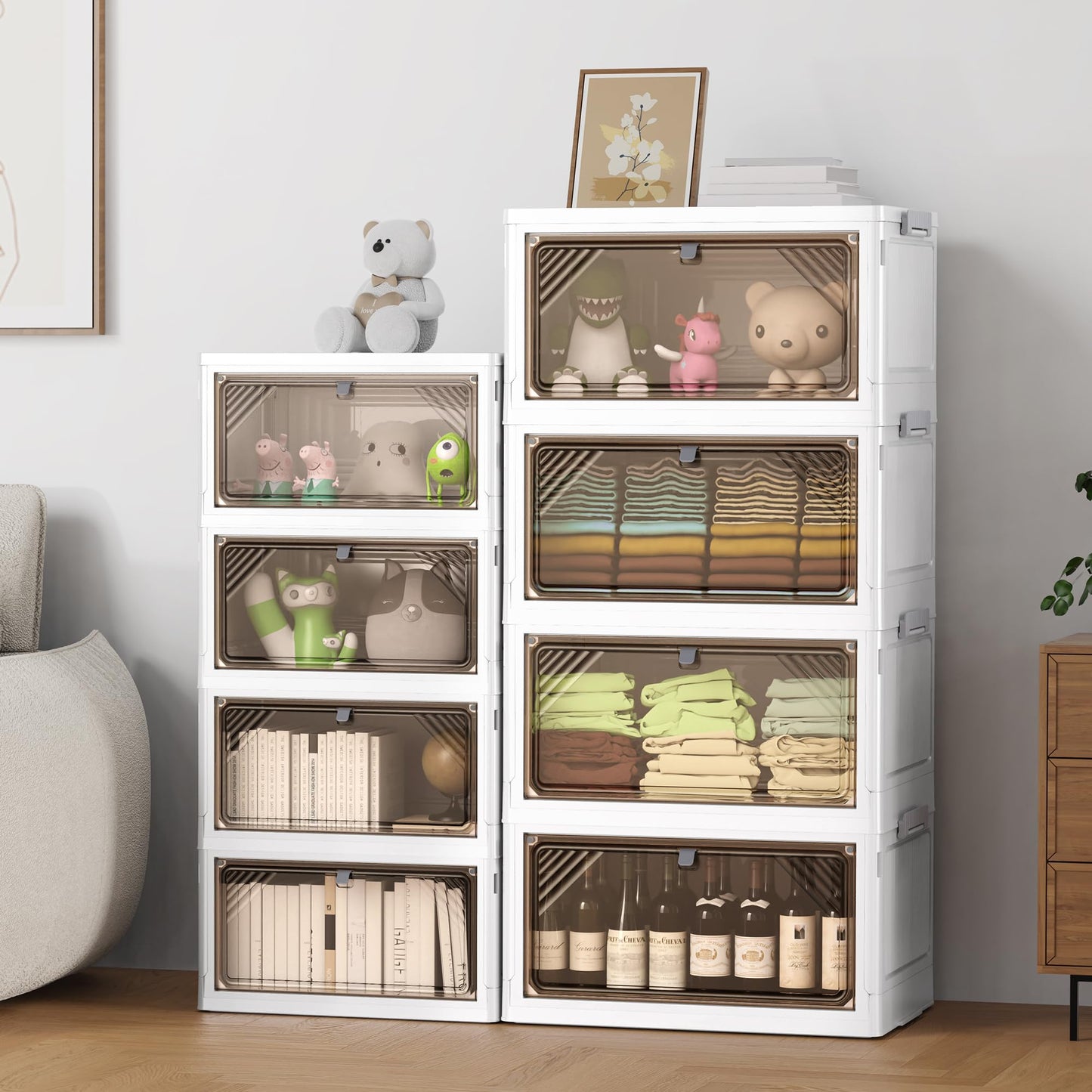 Stackable Bins With Lid