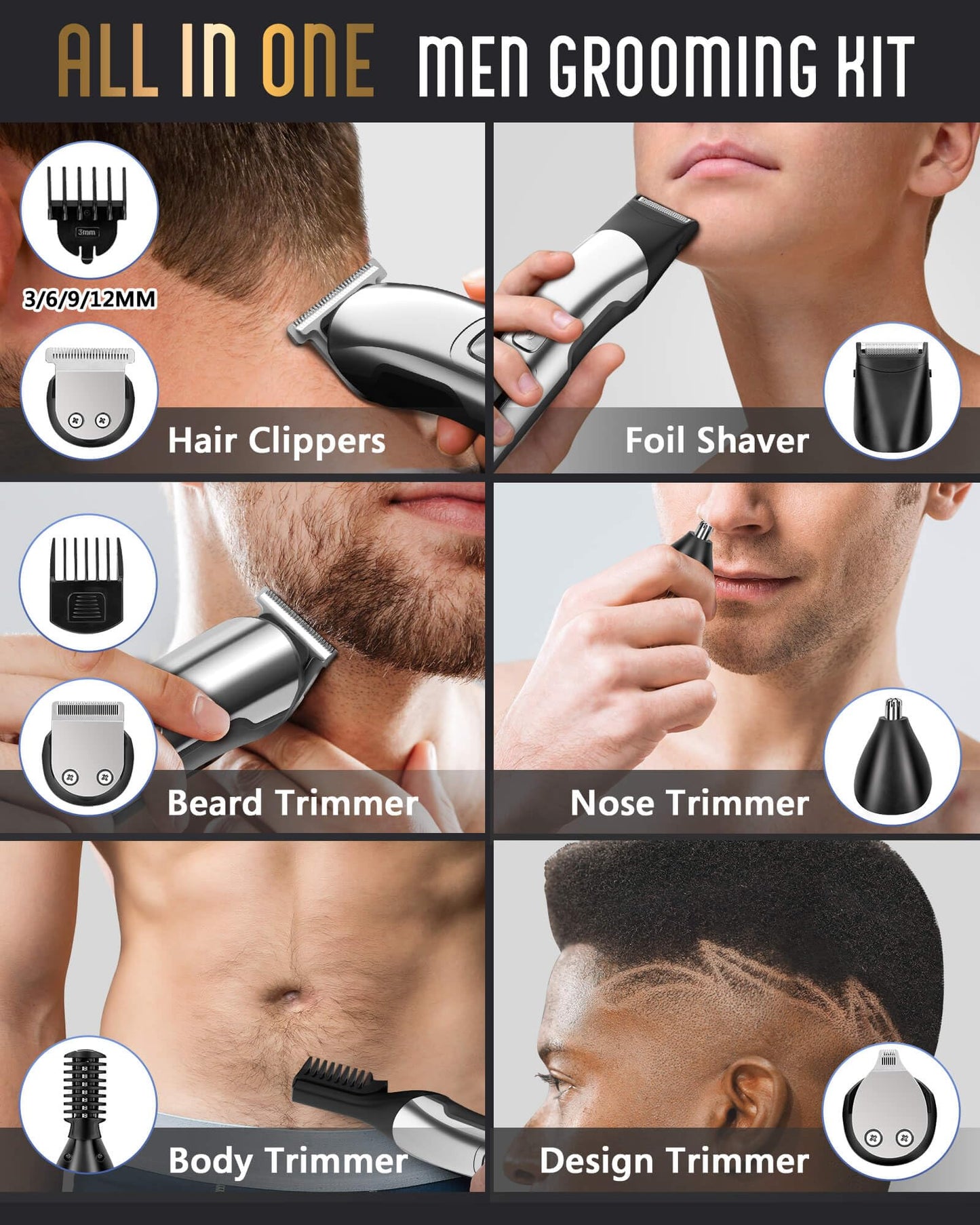 Waterproof Beard Trimmer