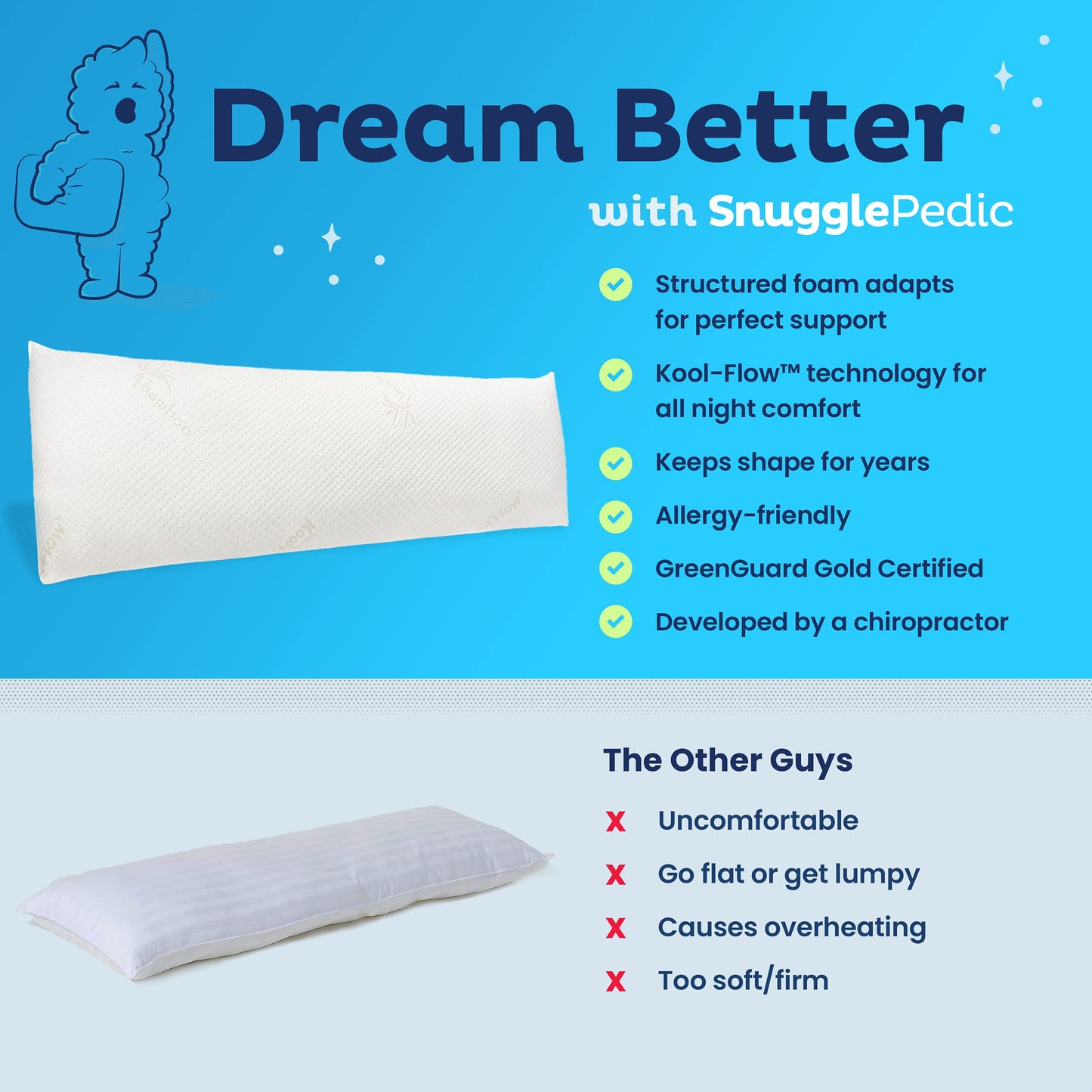 Snuggle-Pedic Body Pillow