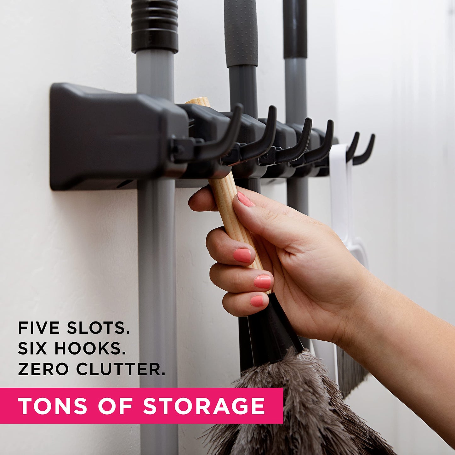 Broom & Wall Organizer