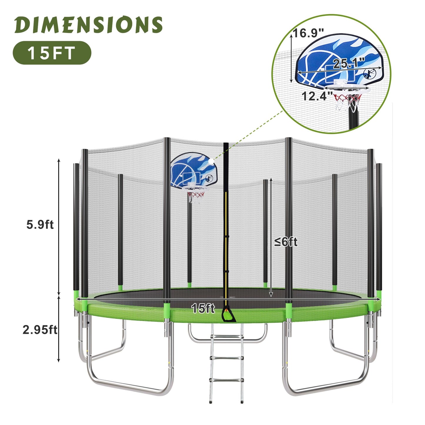 Trampoline for Kids and Adults