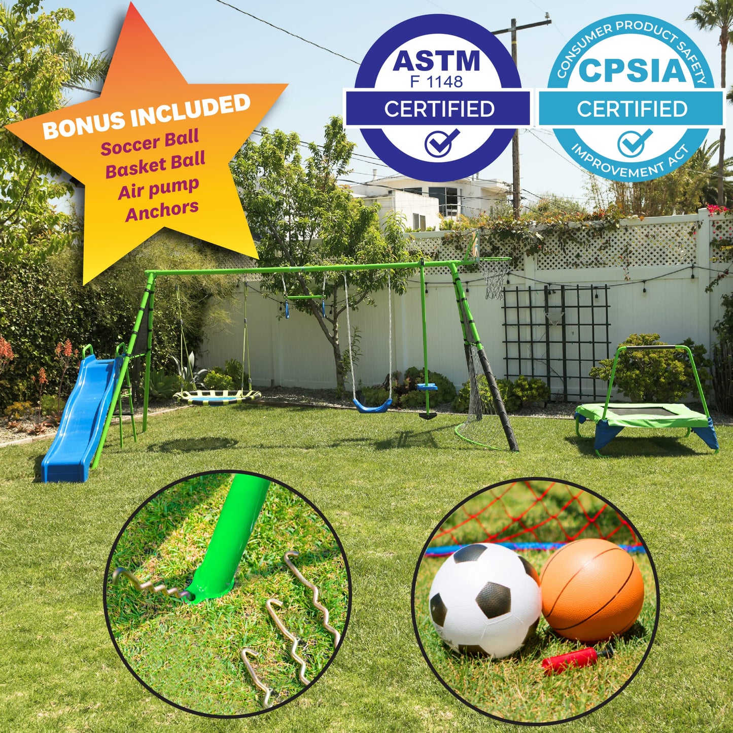 FITNESS KIDS Swing Set