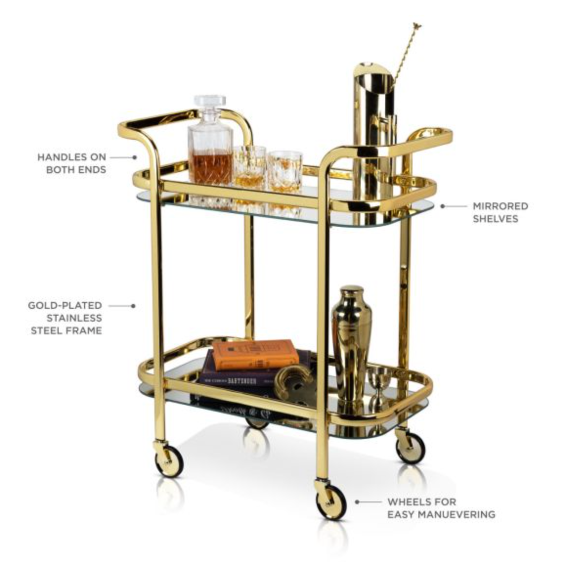 Gold Bar Cart