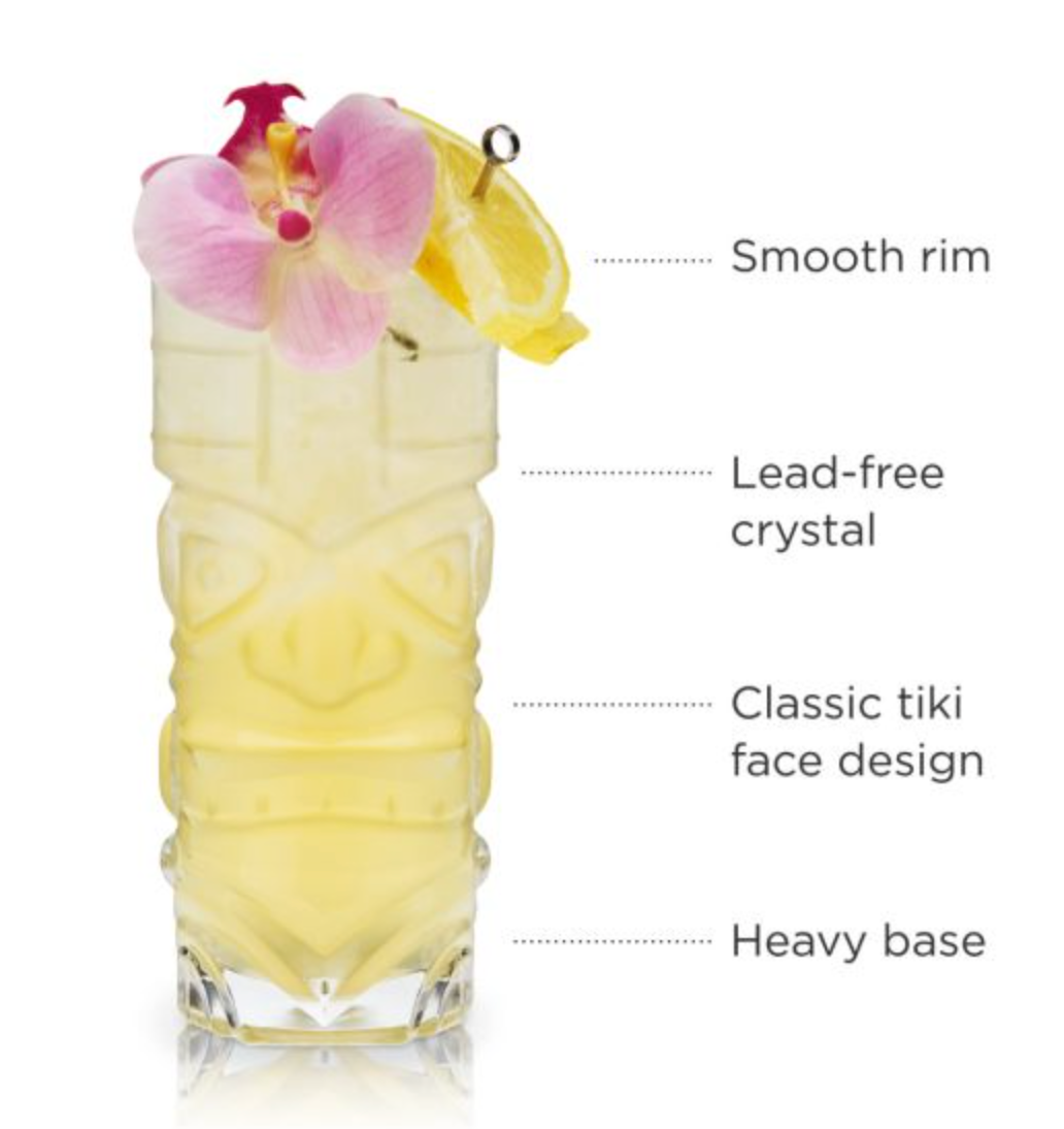 Crystal Tiki Glass