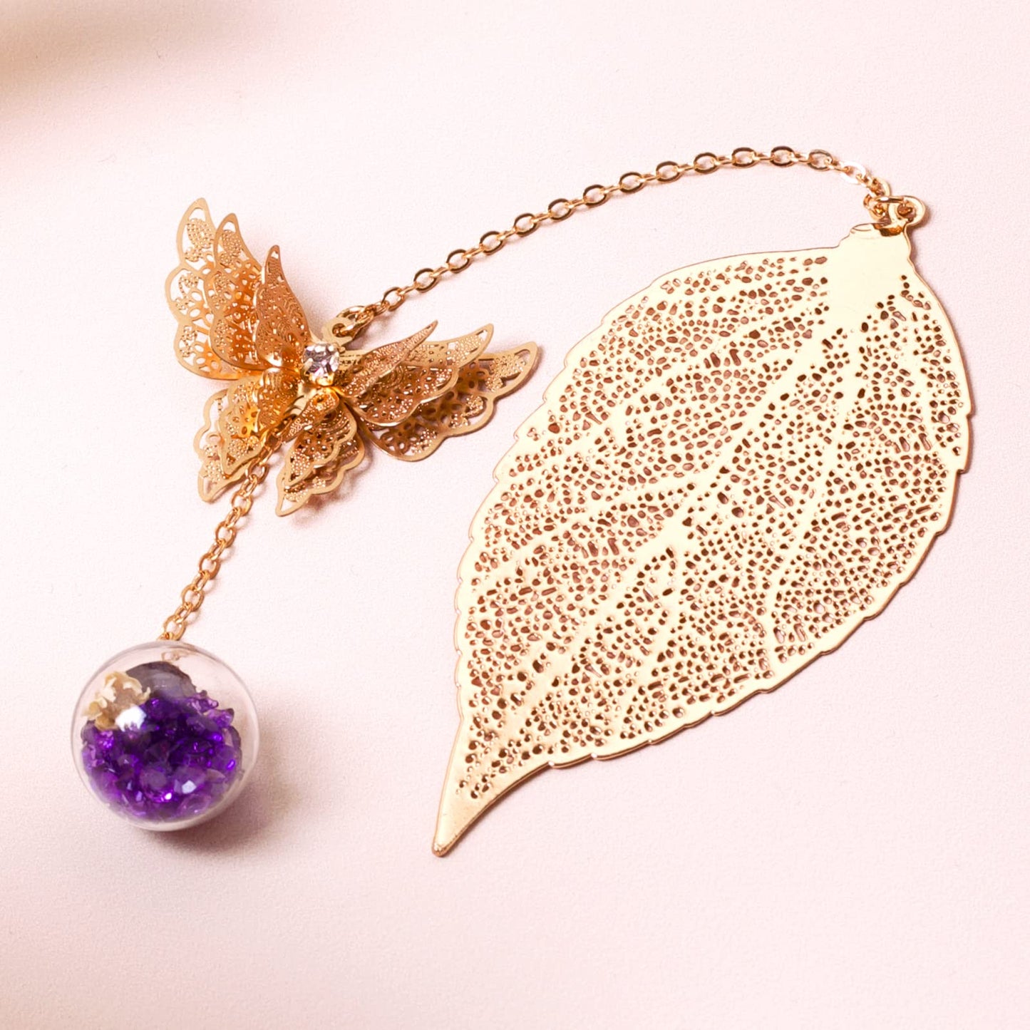 Metal Leaf Bookmark