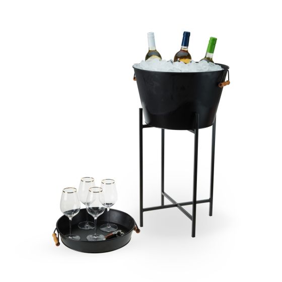 Wine Tub Stand & Tray