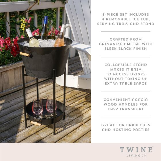 Wine Tub Stand & Tray