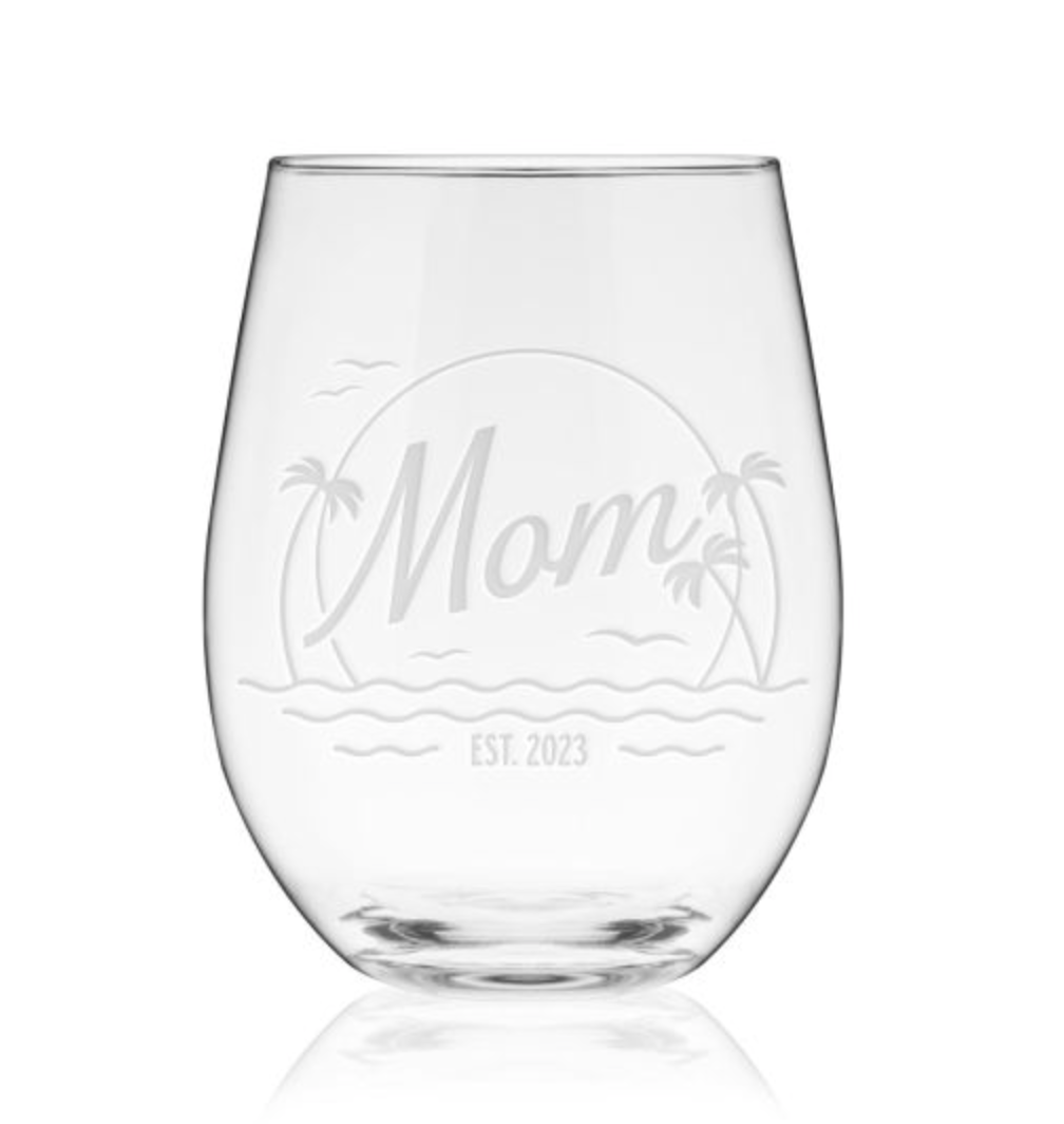Beach Mom | Wine Glass