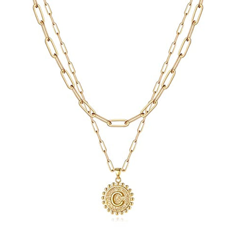 Gold Initial Necklaces