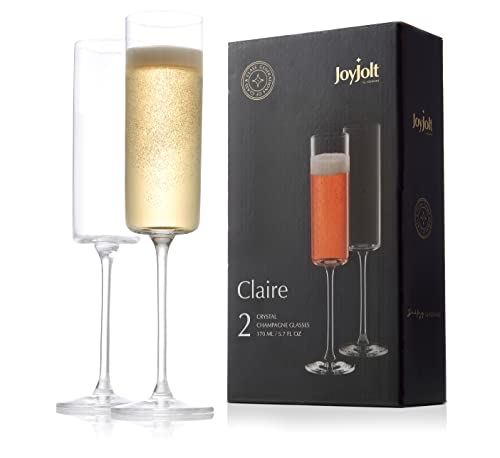 Crystal Champagne Glasses Set