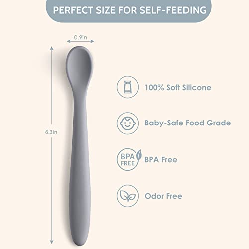 Silicone Baby Feeding Spoons