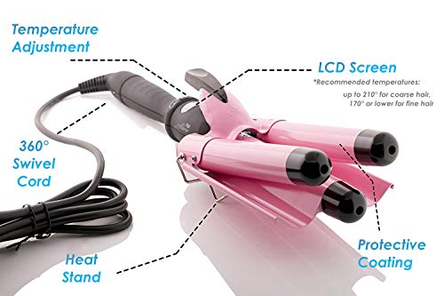 Three Barrel Curling Iron