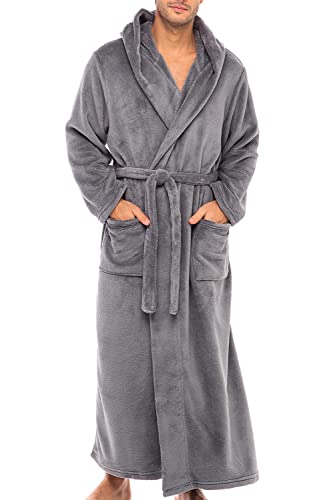 Men’s Fleece Hooded Bathrobe