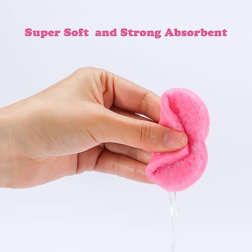 Heart Compressed Facial Sponges