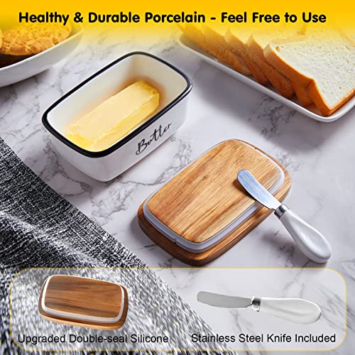 Butter Dish with Lid & Knife