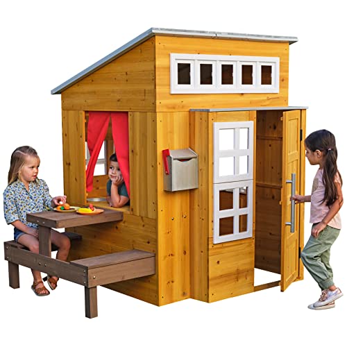 Modern Outdoor Wooden Playhouse