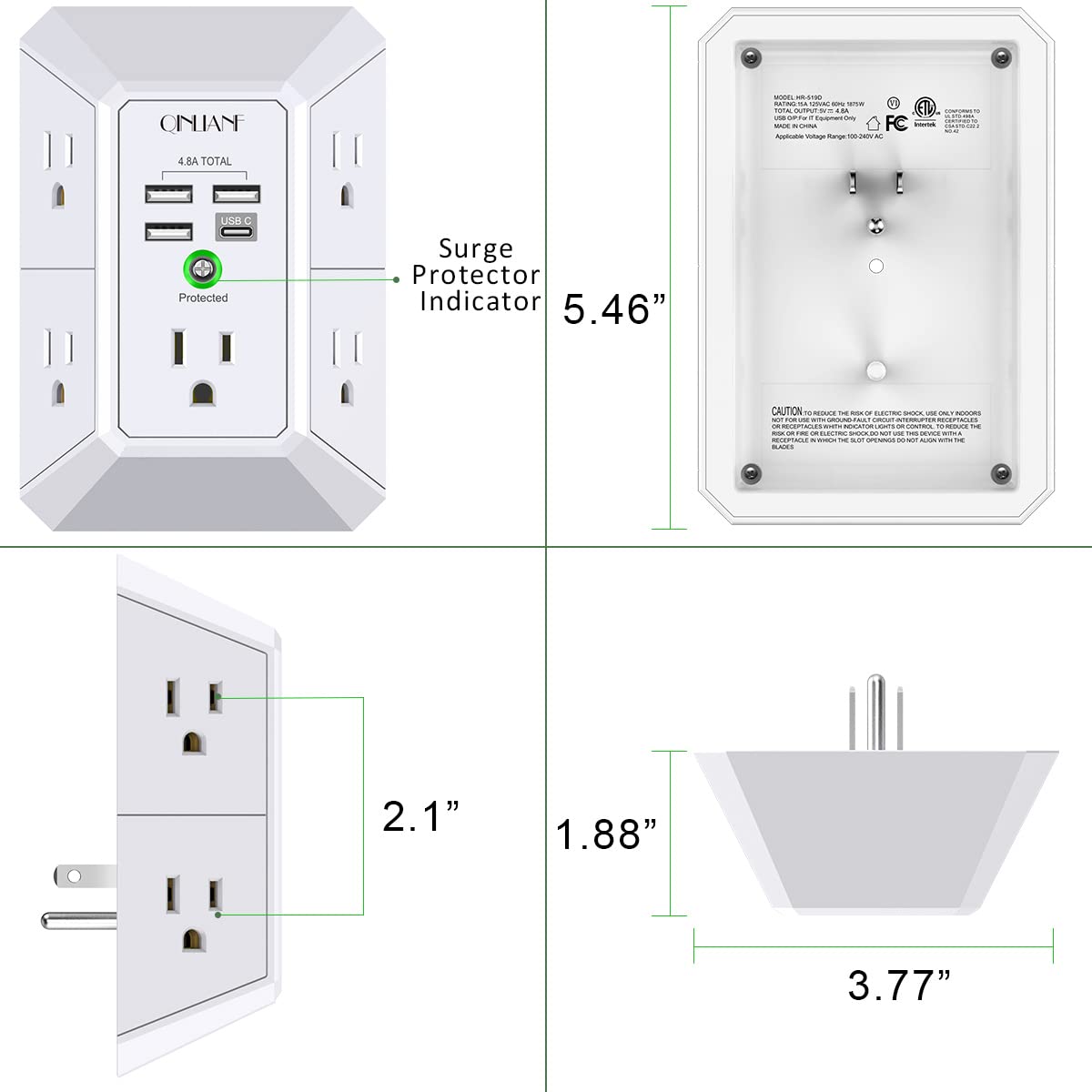 Wall Charger | Surge Protector