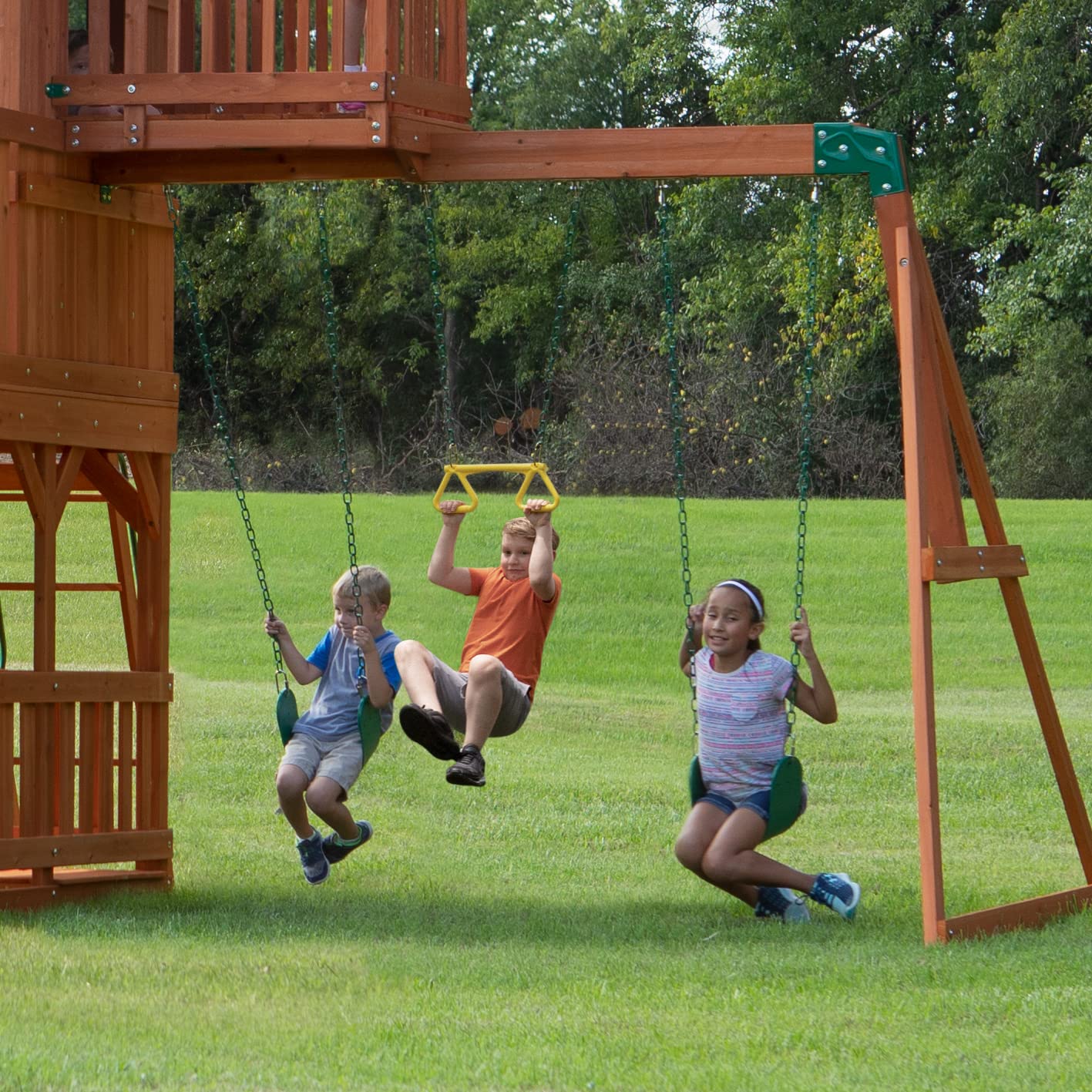 Playground Cedar Wood Swing Set