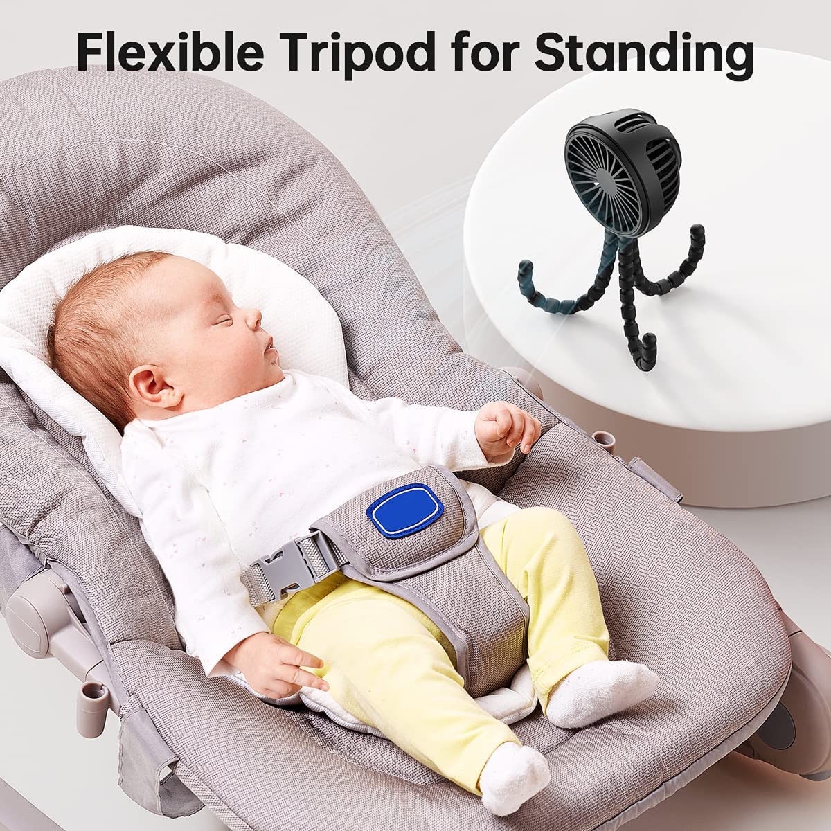 Stroller Fan with Flexible Tripod