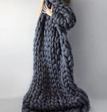 Chunky Knitted Blankets - Spoiled Store 