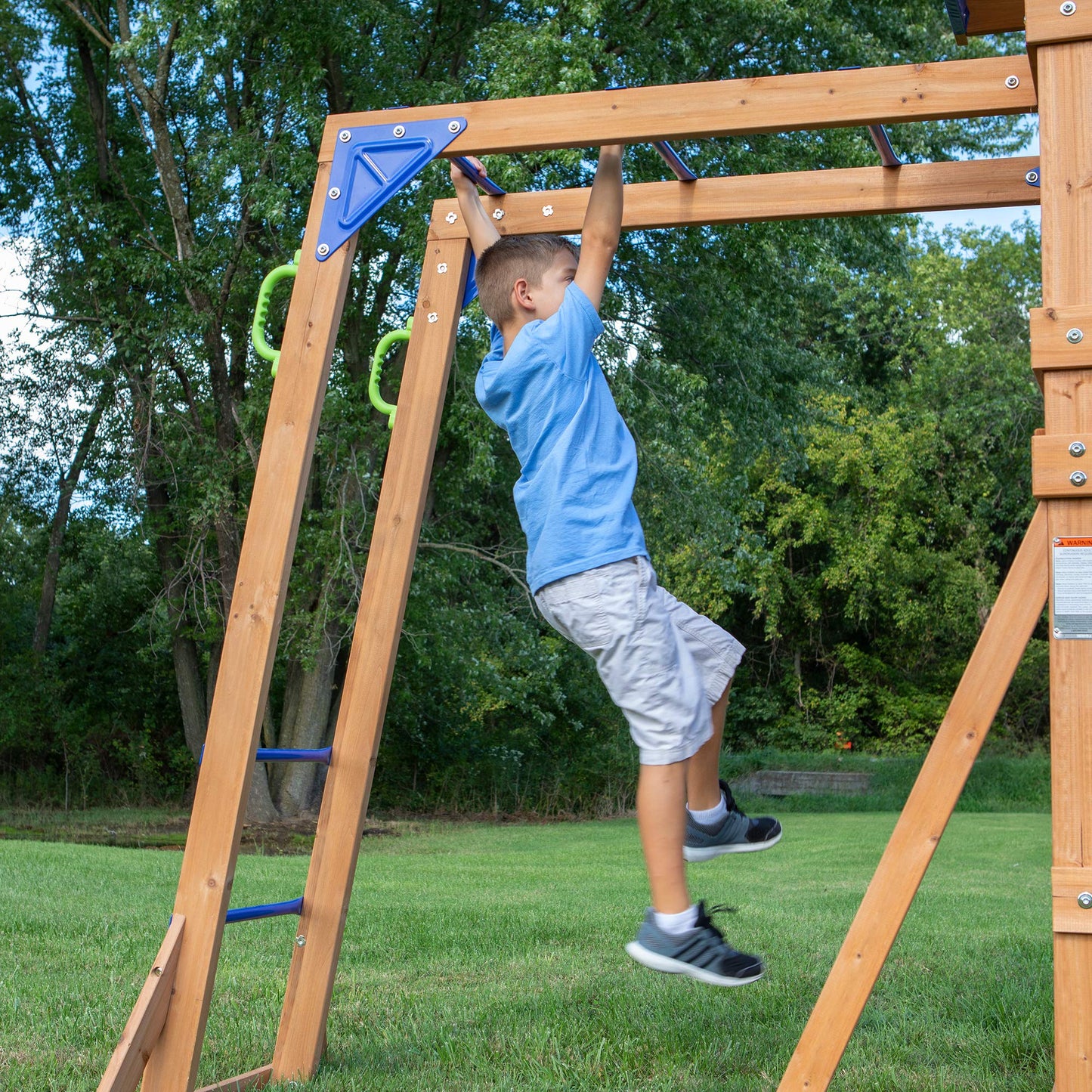 Beach Front Wooden Swing Set